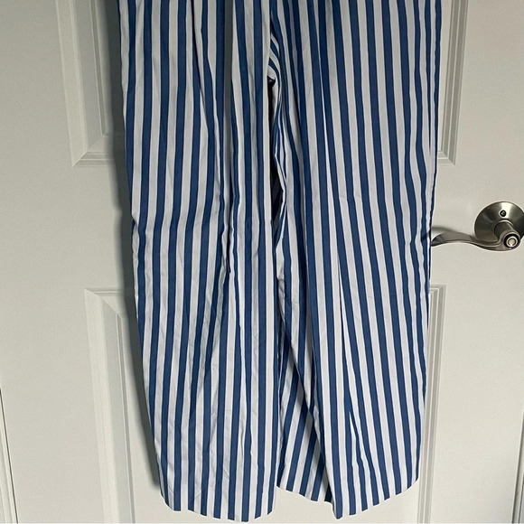 J Crew Tie-back halter jumpsuit blue white stripe 18564 - Picture 11 of 15
